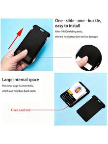 1pc Solid Color Retractable ID Card Holder, Hard Plastic Material Suitable For Office/School ID, Credit Cards, Access Cards, Driving License, Also For Keys, Key Rings, Great Gift For Women & Men, Can Be Used As Car Accessories Or Bag Charms, Cute Goth/Y2K Style - Multicolor - View 5