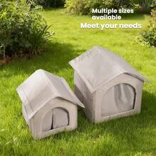 Warm In Winter, Cool In Summer Enclosed Cat/Dog Bed, Waterproof Outdoor Stray Cat Shelter, Weatherproof, Insulated Pet House
