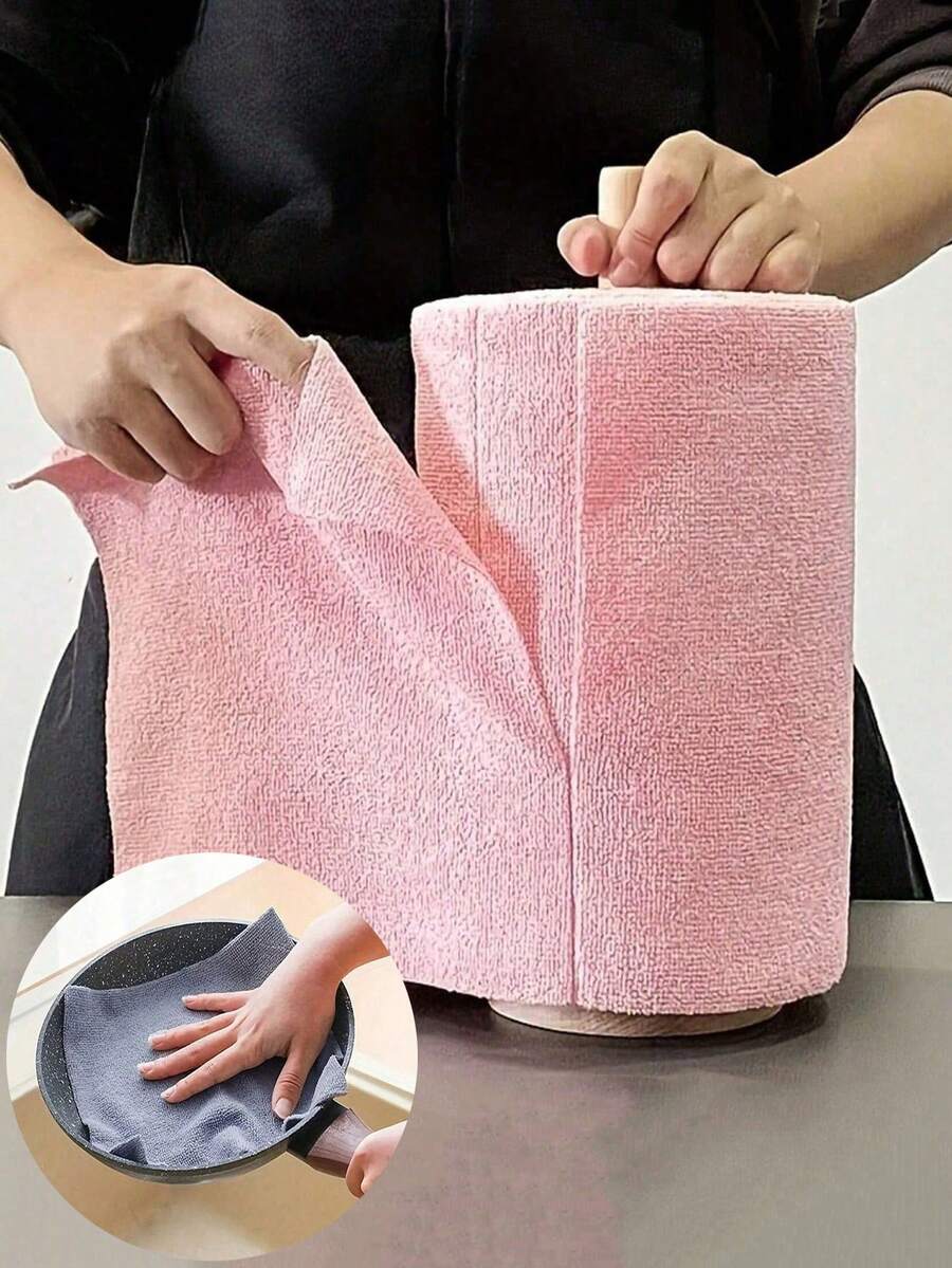 1 cuộn/20 khăn lau vệ sinh siêu thấm hút bằng sợi microfiber, kích thước 25*25cm, khả năng thấm hút nước cao, bền và có thể giặt, thích hợp cho việc rửa chén bát, lau mặt bàn và sàn nhà - Khăn lau đa năng gia dụng, thiết kế vuông hiện đại, đồ dùng vệ sinh chủ đề không gian, khăn lau chén bát, khăn lau mặt bàn, thiết kế tiết kiệm không gian, chất liệu thấm hút cao. - Nhiều màu - Xem 1