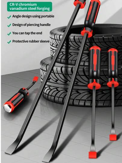 Däckbrytjärn, flera storlekar, däckjärn, däckbytesverktyg, demontering och slagning av mejselverktyg för däckjärn