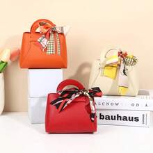 20pcs Leather Gift Bags With Bow, High-Quality Material, Assorted Colors, Wedding/Party Favor Bags, Mini Pouches, Suitable For Various Occasions And Events, Easy To Assemble, Best Gift For Family And Friends