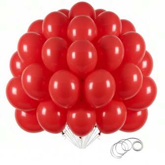 63 st/123 st (1 set) röda dekorativa festballonger, kransbågsballongset, gör-det-själv-ballongträd, ballongbåge, födelsedag, bröllop, alla hjärtans dag, dekorativa festballonger, högtid, bröllopsballongbukett, ballongset