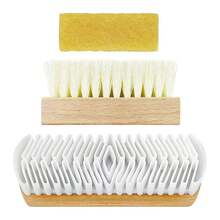 3PCS Suede Shoe Brush Set With Soft And Elastic Rubber Cleaning Head For Suede Shoes Home Use