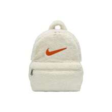 Nike Logo Backpack With Zip Closure, Made Of Polyester (Polyester Fiber), Regular Fit, Unisex And Couple Style. - Coconut Milk and  Orange - View 1