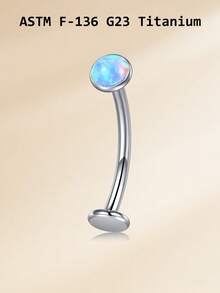 Belly Button Rings Titanium Opal Belly Rings, G23 14g Flat Back Belly Piercing Jewelry,Internally Threaded Navel Rings 10mm 12mm 14mm,Long Belly Rings Navel Piercing Body Jewelry For Women