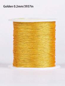 Gold/Silver Metallic Braided Cord, Suitable For Making Bracelets, Necklaces, DIY Tassels, Beaded Jewelry, Shamballa Cords And Other Accessories. - Multicolor - View 15