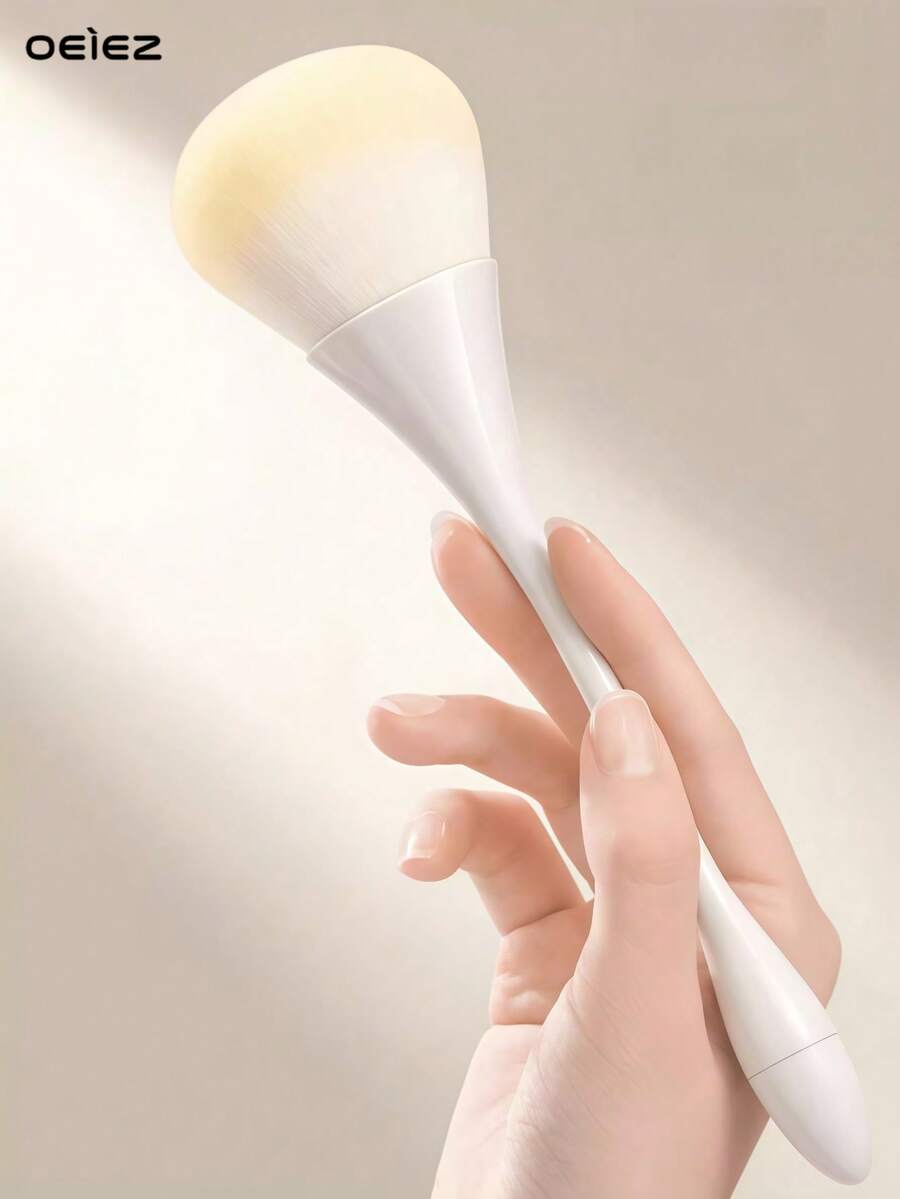 OEIEZ Blush Brush,Daubigny Large Powder Brush Flat Arched Premium Durable Makeup Brush Perfect For Blending Liquid,Cream And Flawless Powder,Buffing, Blending,Concealer - Multicolor - View 1