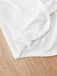 Infant/Toddler Boys Striped Shoulder Snap Bodysuit + Cute Lion Embroidered Bib Shorts Set - Multicolor - View 8