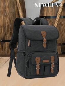 NEWHEY Mochila para cámara adecuada para cámaras DSLR/sin espejo y portátiles de 15.6 pulgadas, diseñada para fotógrafos, bolsa de fotografía antirrobo con soporte para trípode y cubierta contra la lluvia - Multicolor - Ver 11