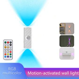 RGB Hareket Sensörlü Gece Lambası, Hareket Sensörlü İç Mekan Lambası, USB Type-C Şarj, Renkli, Manyetik Montaj, Şarj Edilebilir Sensörlü Banyo Lambası, Yatak Odası, Banyo, Avlu, Oturma Odası İçin Manyetik Montajlı Lamba, Yatak Odası Eşyaları, Oda Dekorasyonu, Duvar Lambası, Gece Lambası, Tavan Lambası, Hareket Sensörlü Lamba, Yer Lambası, Oturma Odası Lambaları, Yatak Odası Lambaları, Şarj Edilebilir Duvar Lambası,