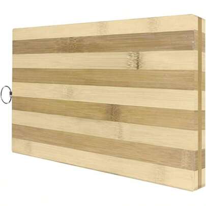 Tabla de Cortar de Bambú con Diseño de Cebra, Rectangular 20 x 30 cm, Tabla de Cocina Multifuncional para Hogar, Cocina, Restaurante y Hotel