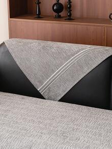 1 chiếc vỏ đệm sofa dùng được cả bốn mùa, kiểu dáng hiện đại tối giản, chống trượt, chống bụi và có thể giặt, mềm mại và không phai màu, thân thiện với thú cưng, phù hợp với sofa hình chữ L và sofa 1/2/3/4 chỗ ngồi. - Màu xám đen - Xem 8