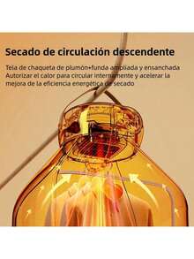 Secador Portátil de Ropa, Camisas, Calzados, Secadora Eléctrica en ciclo 3D, Secado a temperatura constante, Ropa suave y protectora, Apto para una variedad de telas, Desodorización y eliminación de ácaros, secadora compacta para el hogar, departamento, caravana, viajes - Tipo de Enchufe A USA (110-127V) - Ver 2