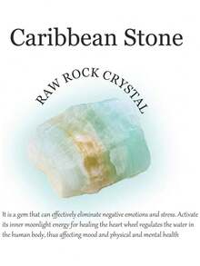 QYDCX Apengshi Caribbean Raw Crystal - Natural Rough Rock Healing Crystal And Gemstone DIY Raw Stone Meditation Fountain Garden Home Decor (2-5cm) - Sky Blue - View 4