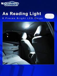 GLANBERT Đèn trần sạc không dây từ tính 8 bóng LED, đa chức năng trang trí nội ngoại thất xe hơi/thuyền/xe kéo/xe RV/xe tải. - A - Xem 3