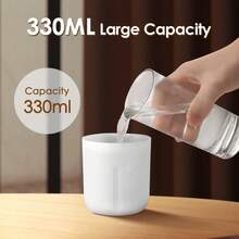 Hailicare Mini USB Humidifier,2 Mist Modes, 7-Color Ambient Light, 330ml, Ultra-Quiet, Auto Shut-Off For Home/Office/Car - White - View 5