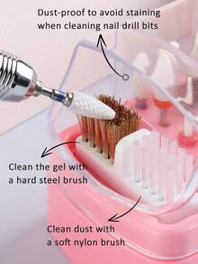 Caja de almacenamiento caliente de 30 agujeros para brocas de arte de uñas, soporte para cabezales de pulido, organizador de brocas de taladro de uñas, soporte de manicura - Multicolor - Ver 4
