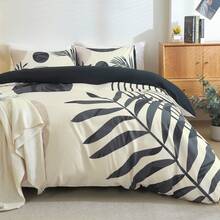 Boho Duvet Cover Queen Black Abstract Arch Sun Modern Mid Century Boho Bedding Sets For All Seasons, 3 Pieces Home Bedroom Decorations Soft Microfiber (Without Comforter) - Dark Grey - View 2