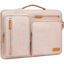 13-13.3 Pulgadas 360 Funda Protectora para Laptop Compatible con MacBook Pro 14 M5 M4 M3 M2 M1,Bolsa Lateral Abierta con 4 Cremallera Bolsillos&Asa, Caqui,36681963 - Neblina azul - Ver 1