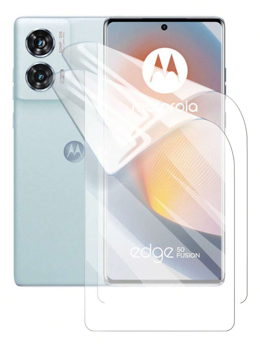 Moto Edge 50 Fusion - 2 Micas Hidrogel Diferentes acabados - HD - Ver 1