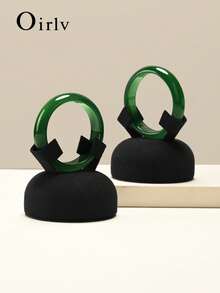 Oirlv 1 PC Black Luxury Portrait Bracelet Display Stand Jewelry Display Prop Design Jewelry Display Stand Jade Bracelet Holder - Black - View 2