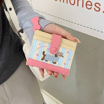 New Dachshund Wallet Large Capacity Short Wallet Cute Coin Purse Birthday Gift For Women Wallet Mini Wallet Purse Wallet Small Wallet Cute Wallet Purses For Woman Wallet For Ladies Money Wallet Travel Essential Badge Holder Id Card Holder Id Holder