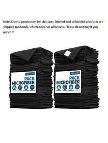10pcs Black Cleaning Cloth Thick Rags Kitchen Dishwashing Pot Dish Washing Cloth Towel Cleaning Tools, Kitchen, Bathroom, Home, Household Supplies Supplier - Black - View 5
