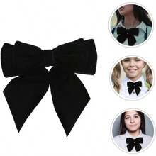 2piezas Corbata De Moo Pajarita De Esmoquin para Hombre Preatada Doble Pliegue para Bodas y - inicial - Ver 9