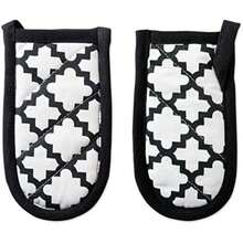 DII Cotton Lattice Dish Towels with Loop, 18 X 28" Set of 2, Fast Dry Kitchen Tea Towels for Everyday Cooking and Baking-(Blanco Pan Handle) - Multicolor - Ver 4