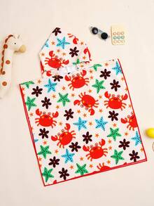 1pc Baby Hooded Towel,Kids Bath/Pool/Beach Hooded Towel,Shower Towel Gift For Newborns, Infants And Toddlers - Multicolor - View 9