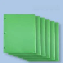 6pcs 3-Hole 2-Pocket A4 PP Waterproof File Folder, Office Document Contract Data Holder, Student Test Paper Organizer - 3-hole, 2-page Double Pocket - View 17