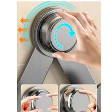 Suction Cup Rotating Pot Lid Rack, Wall Mounted Cookware Holder, Multifunctional Cutting Board Organizer, Kitchen Storage Rack