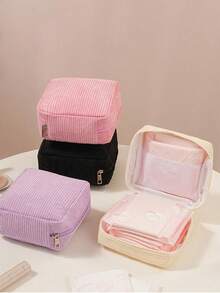 1个卫生巾收纳袋，便携式女性卫生用品袋，适合女孩、学生，经期使用 - 彩色 - 查看 4