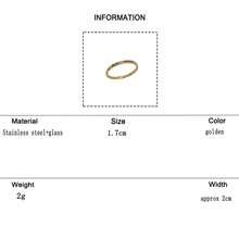 1pc Stainless Steel Rhinestone Inlaid Minimalist Design Fashion Ring For Women - Star - View 16