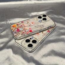 Funda a prueba de golpes de borde suave y moderna, una funda de teléfono floral rosa transparente adecuada para los modelos de  11, 12, 13, 14, 15 y 16, incluyendo Pro Max, XS, XR, X, 7, 8 Plus y SE. Perfecto como regalo para Navidad y Halloween para novias, novios y amigos. Esta funda a prueba de golpes es un compañero confiable para tu teléfono. Esta funda a prueba de golpes es un compañero confiable para tu teléfono. - 1 pieza - Ver 5