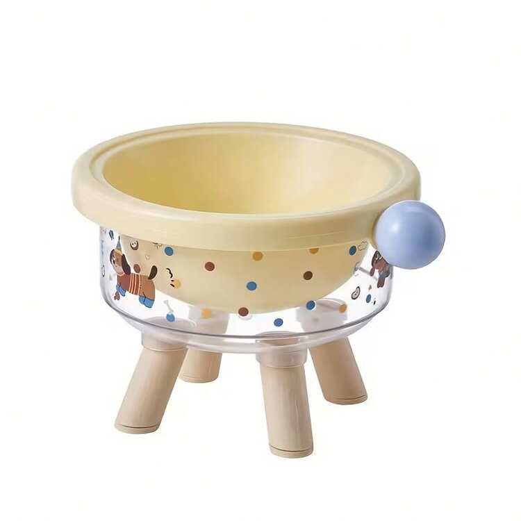 1pc Dopamine Colored Pet Bowl, Cat Neck-Protecting Raised Bowl Anti-Spill Cat/Dog Stainless Steel Food Dish, High-Quality Dog Bowl - One Size Fits All - View 13