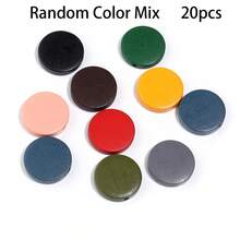 10-30pcs Round Wooden Sequins With Holes, Painted Straight Hole Wooden Bead Discs For Jewelry Making, DIY Earrings, Necklaces, Bracelets, Handicraft Supplies