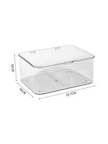 1个一体式药品收纳盒，透明桌面收纳盒，密封收纳盒。小型家用药品收纳盒。广泛用于存放化妆品、面膜、文具和其他杂物。 - 彩色 - 查看 4