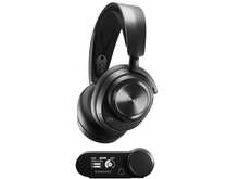 SteelSeries Arctis Nova Pro Wireless Multi-System Gaming Headset - Premium Hi-Fi Drivers - Active Noise Cancellation - Infinity Power System - Stealth Retractable Mic - PC, PS5/PS4, Switch, Mobile - 黑色 - 查看 1