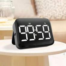 Multi-Functional Black Timer - Precise Stopwatch Ideal For Postgrad Exam Prep, Kids' Time Management & Kitchen Tasks. Suits Students' Homework & Daily Timing, Simplifies Efficient Time Tracking. - Black - View 4