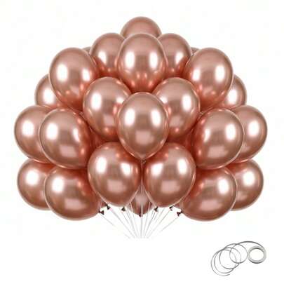 63 Piezas/123 Piezas (1 Set) Decoración de Fiesta Globos Color Oro Rosa, Set de Globos Arco y Corona, Árbol de Globos DIY, Arco de Globos, Cumpleaños, Boda, Día de San Valentín, Decoración de Fiesta con Globos, Festival, Ramo de Globos para Boda, Set de Globos