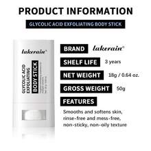Lakerain Glycolic Acid Body Scrub, Moisturizing, Gentle Cleansing, Solid Body Butter - White - View 10