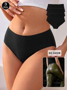 3件套高腰女士无痕隐形内裤套装