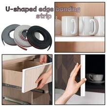 5米 x 18毫米 U型自粘封边条，家具保护边条，自粘U型封边条，边缘保护密封条