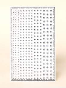 6片/1片 2mm/3mm/4mm 多规格几何形状自粘水钻贴纸，仿真珠宝水晶钻石，心形、五角星、花朵、水滴形，可用于脸部、眼睛、尾巴和头发装饰，适用于DIY工艺品和艺术项目、嘉年华、情人节、万圣节、圣诞节礼物、母亲节、派对、音乐节、脸部、头发和指甲装饰水钻贴纸 - 彩色 - 查看 16