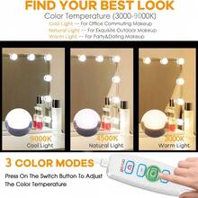 Vanity Lights For Mirror,Style Vanity Lights With 6/8/10/12/14pcs Dimmable Bulbs,Adjustable Color & Brightness,USB Cable(No Mirror Include)
