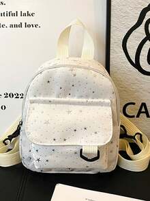 1pc This Stylish Mini Backpack With A Zipper Closure And Sparkling Stars Is A Unique And Versatile Design, Perfect For Everyday Use. Available In Multiple Colors, This High-Quality Bag Is An Essential Fashion Item And Also Makes A Perfect Gift For A Friend. - Star Backpack - View 11