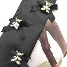 Corbata de tela suave ajustable para hombres y mujeres, uso rpido, oficina, uso diario, elegante, para reuniones de negocios - blanco - Ver 6