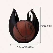 1pc Basketball Bag, Large Capacity One Shoulder Diagonal Bag, Sports Training Ball Storage Bag, Basketball Bag, Volleyball Net Bag, Fitness Bag, Football Storage, Basketball Storage, Volleyball Storage, Ball Storage - Multicolor - View 7