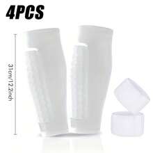 4pcs Outdoor Sports Accessories Set, 2pcs Leg Sleeves + 2pcs Straps, Suitable For Outdoor Use, Black/Red/Blue/White Optional, Best Gift Choice For Sports Enthusiasts - Multicolor - View 20